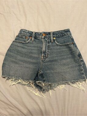 Madewell Size 4 Denim Cutoff Shorts in Blue